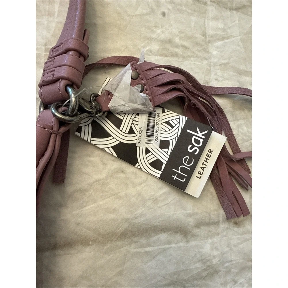The Sak Women's Sequoia Hobo Leather Bag Studded Pink‎ Mauve Design NEW